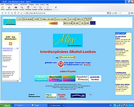 Screenshot ALEX - Das Alkohollexikon